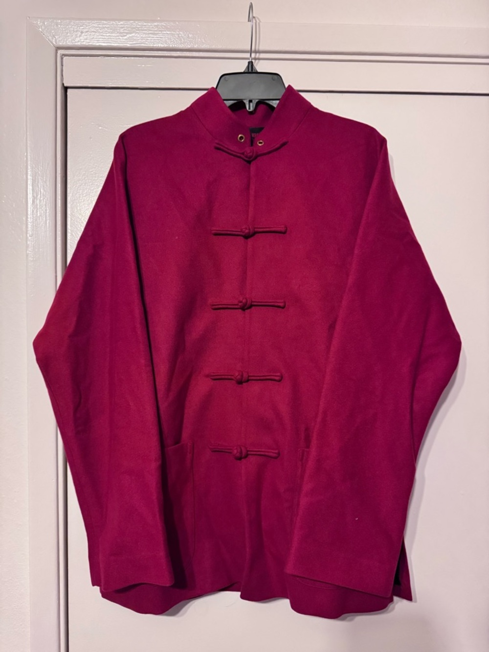Team Wang “hope you get rich” Woolen Jacket - Red